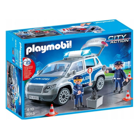 Set med figurer city action 9053 polis terrängbil