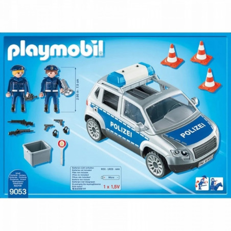 Set med figurer city action 9053 polis terrängbil