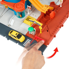 Set med parkering och action drivers fordon