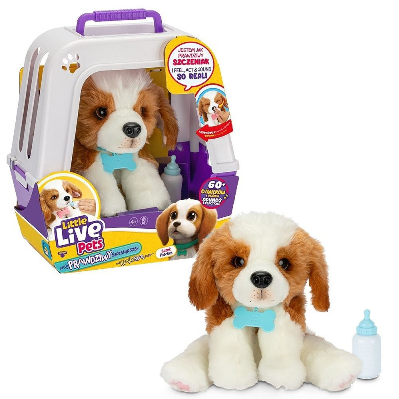 Interaktiv maskot Little Live Pets - hund med transporter