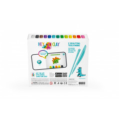 Plastilinsetet Hey Clay dinosaurier.