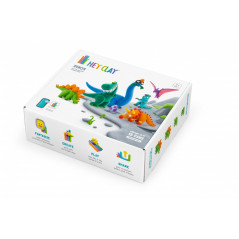 Plastilinsetet Hey Clay dinosaurier.