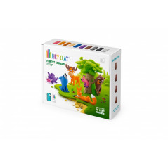 Plastilinsetet Hey Clay skogsdjur