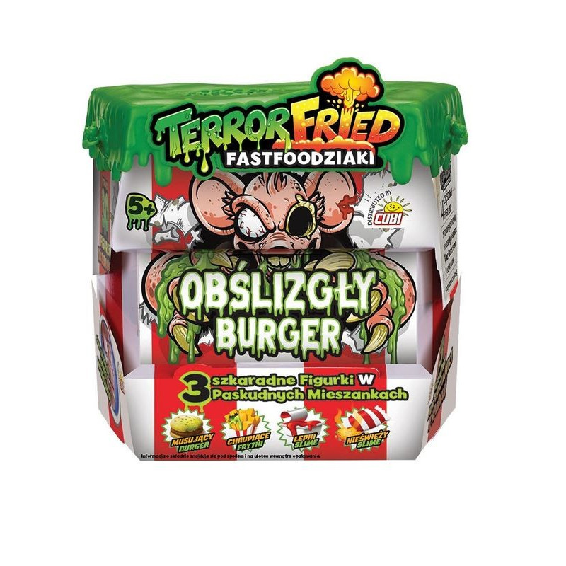 Set med skräckfigurer - en kladdig burgare