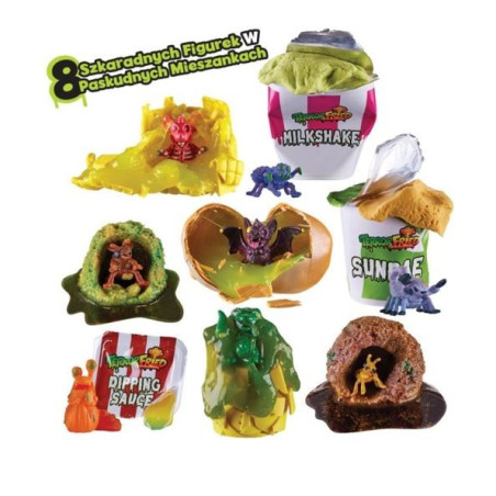 Set med skräckfigurer - mega hink