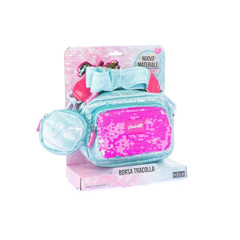 Väska med blå giraffmönster