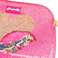 Resväska make up girabrilla rosa med guld