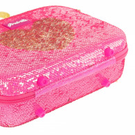 Resväska make up girabrilla rosa med guld