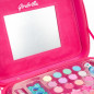 Resväska make up girabrilla rosa med guld