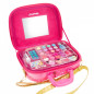 Resväska make up girabrilla rosa med guld