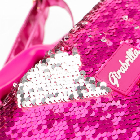 Resväska make up girabrilla rosa-silver