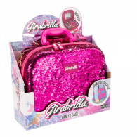Resväska make up girabrilla rosa-silver