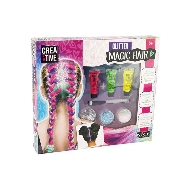 Färgläggnings- och dekorationskit för kreativt hårstyling