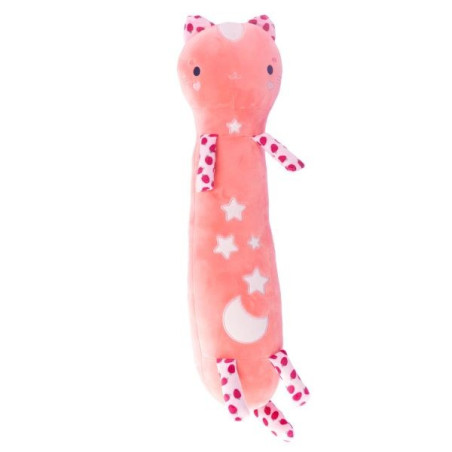 Maskoten momomi katt som lyser i mörkret mörkrosa 60 cm | HandlaSmidigt.se