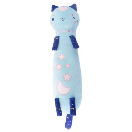 Maskot momomi katt som lyser i mörkret blå 60 cm | HandlaSmidigt.se