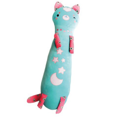 Maskoten momomi katt som lyser i mörkret turkos 60 cm | HandlaSmidigt.se