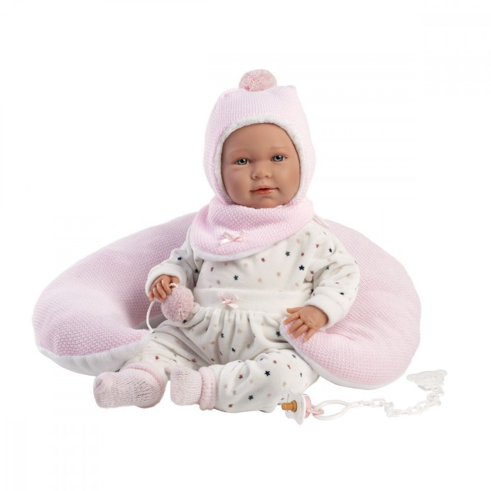 Lalka bobas mimi płacząca z poduszką rogal 42 cm Lalka bobas mimi płacząca z poduszką rogal 42 cm