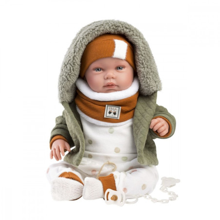 Docka bebis som skrattar 44 cm