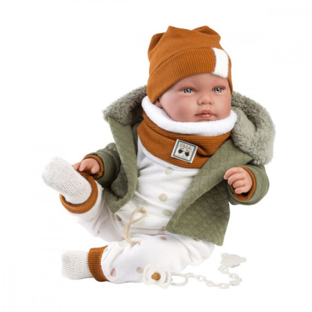 Docka bebis som skrattar 44 cm
