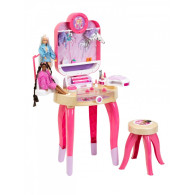 Toaletka barbie z lampą do paznokci hybryd