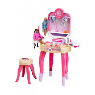 Toaletka barbie z lampą do paznokci hybryd