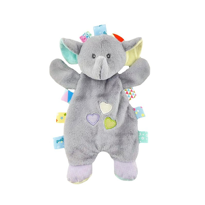 Kramdjur Miluś elefant 25 cm med prickar