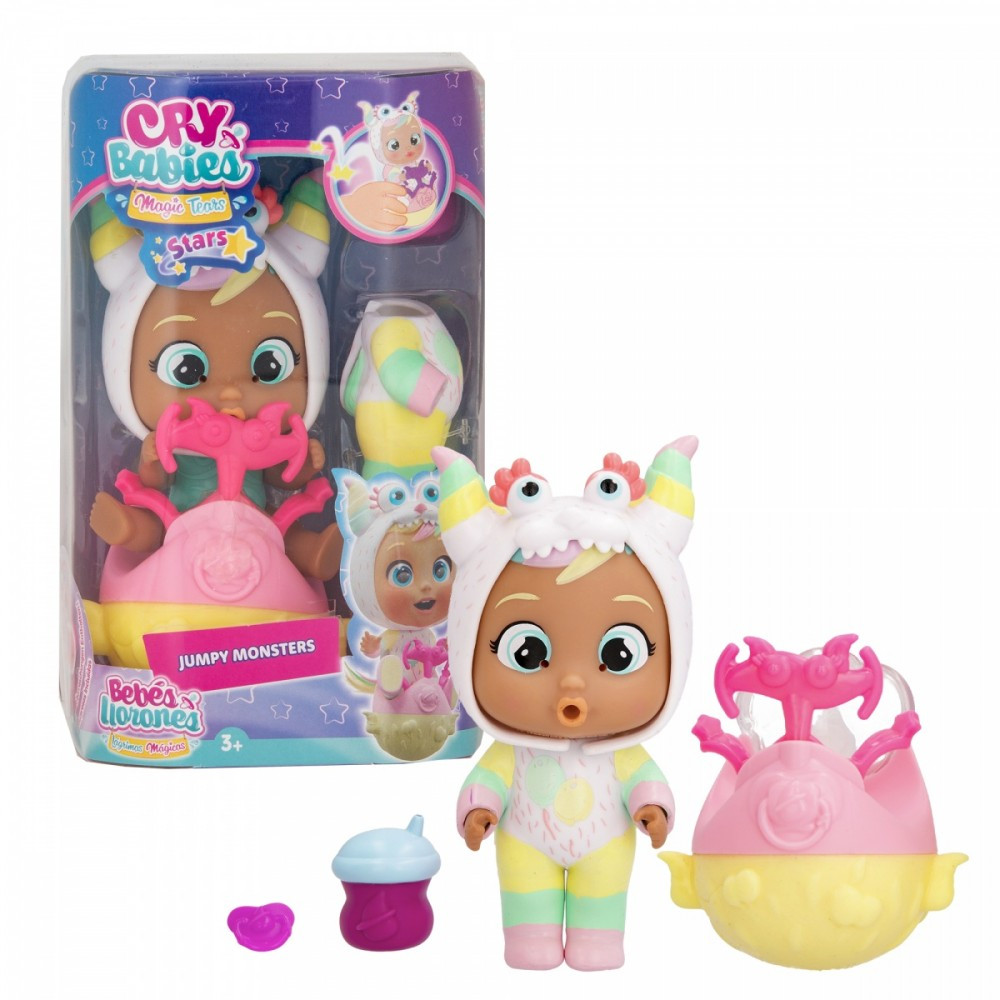 Dockan Cry Babies Stars hoppar monster, nunu Dockan Cry Babies Stars hoppar monster, nunu