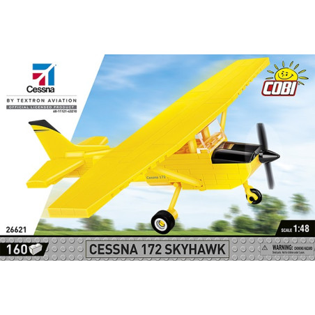 Block av cessna 172 skyhawk 160 block gul