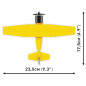 Block av cessna 172 skyhawk 160 block gul