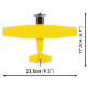 Klocki cessna 172 skyhawk 160 klocków żółty