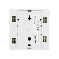 Elektromekanisk tvåtonig klocka QUARTO AC, 230V, vit