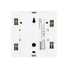 Ringklocka med två toner, elektromekanisk QUARTO AC, 230V, snövit