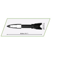 Klocki rakieta v2 560 elementów