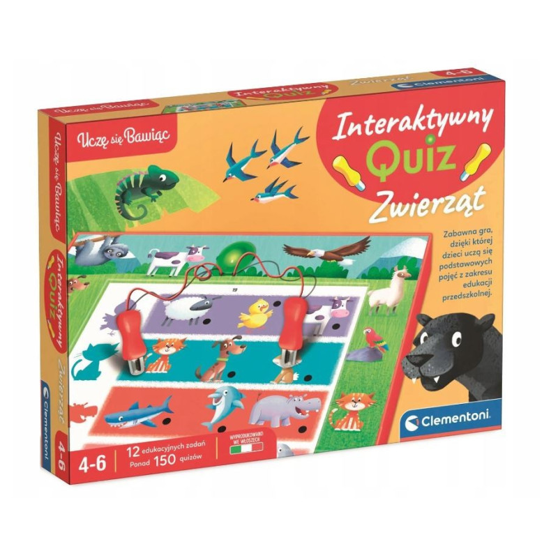 Interaktivt djurquiz-spel