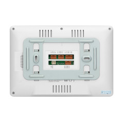 Fyrfamiljers videodörrtelefonset, handsfree, färgskärm LCD 7 tum, pekskärm, OSD-menyn, minne, SD-kortplats, DVR, styrning.