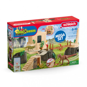 Set med figurer för att erövra dinosaurietemplet.