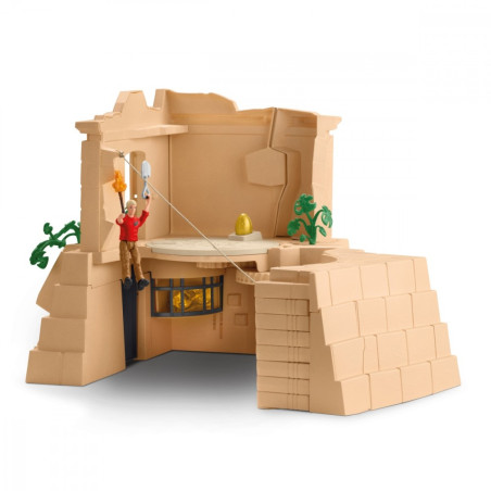 Set med figurer för att erövra dinosaurietemplet.