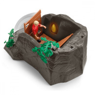 Set med figurer för att erövra dinosaurietemplet.