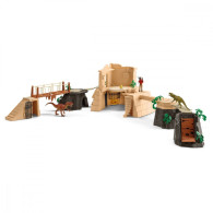 Set med figurer för att erövra dinosaurietemplet.