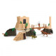 Set med figurer för att erövra dinosaurietemplet.