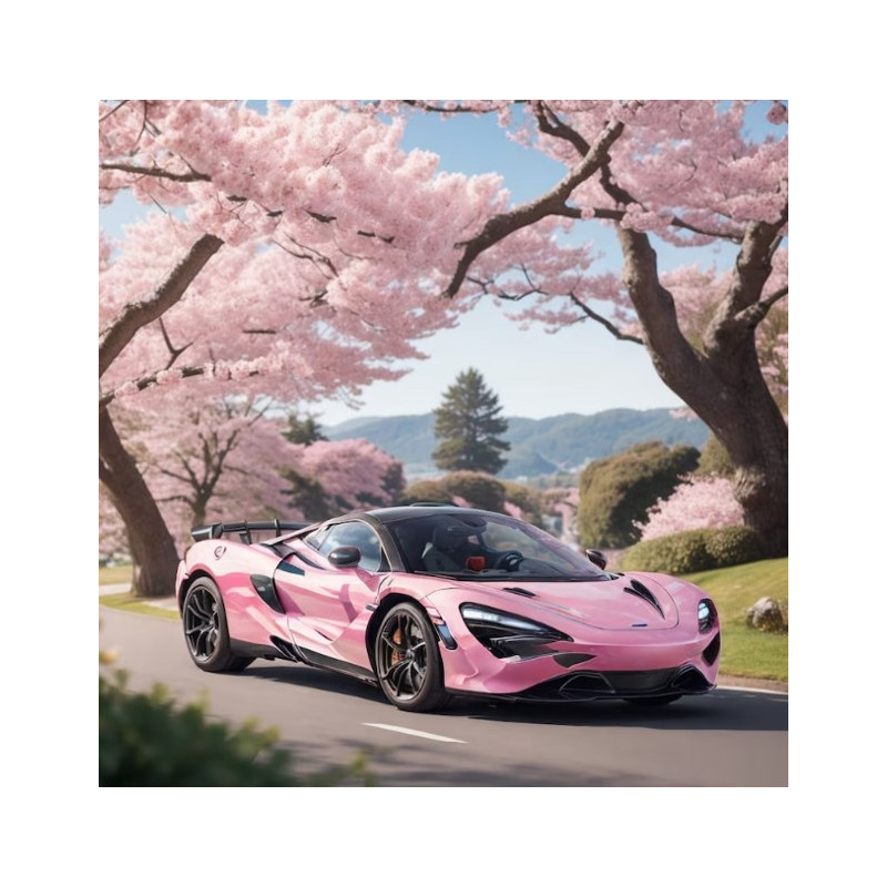 Diamantmosaik - rosa bil