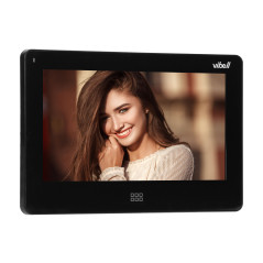 Videomonitor utan hörlurar, färgskärm, LCD 7 tum, för användning i VIBELL-system, pekskärm, minnesmodul, uttag för k.