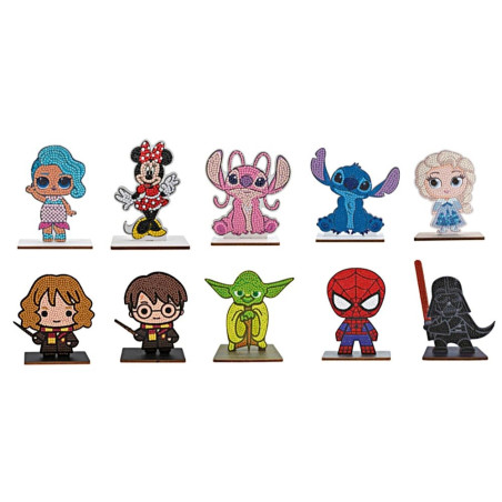 Diamantmosaik crystal art buddies figur 2D Minnie