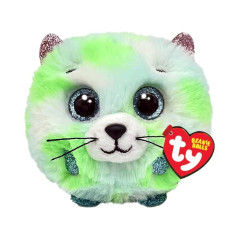 Maskotka Ty Beanie Balls katt grön | HandlaSmidigt.se