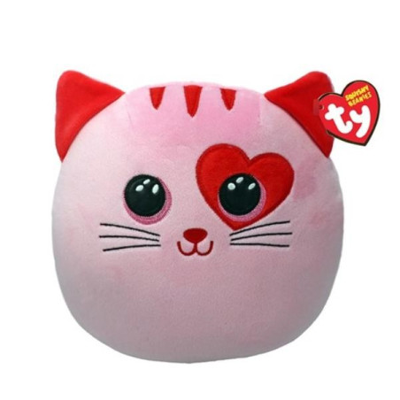 Maskotkatten Squishy, rosa, 22 cm | HandlaSmidigt.se