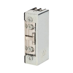 Symmetrisk elektromagnetisk lås med minne och spärr, LÅGSTRÖM 280mA för 12VDC.