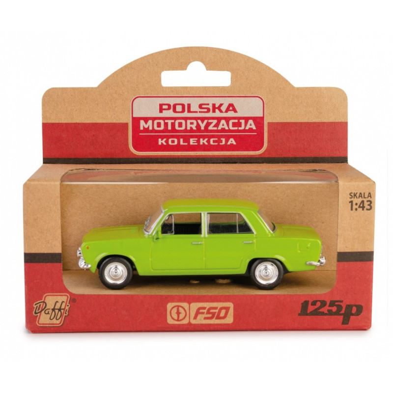 Fordonet PRL Fiat 125p grönt