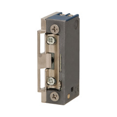 Symmetrisk elektrisk lås med guide och lås, MINI, LÅGSTRÖM 280mA för 12VDC.