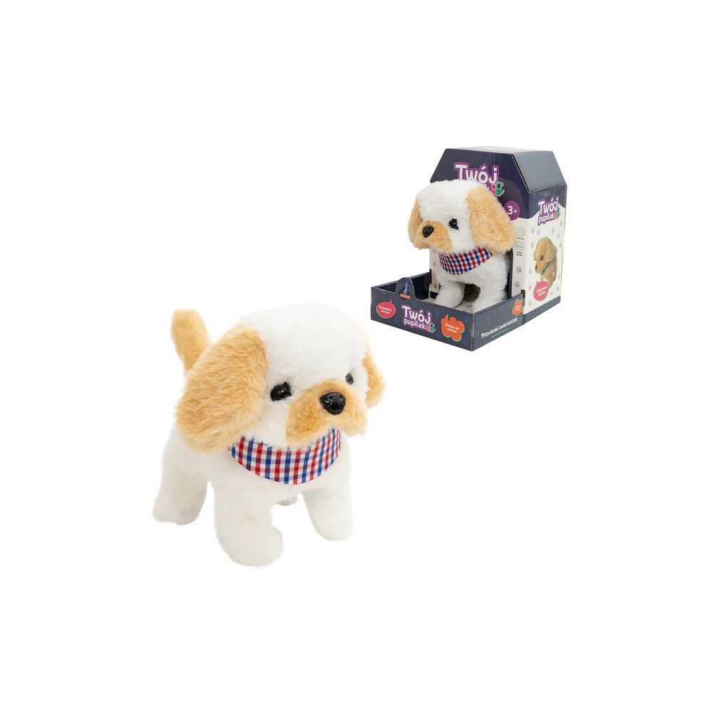 Interaktiv maskot din husdjur - vit hund Interaktiv maskot din husdjur - vit hund