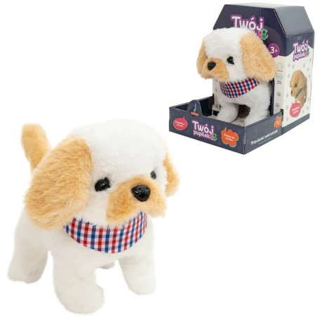 Interaktiv maskot din husdjur - vit hund | HandlaSmidigt.se